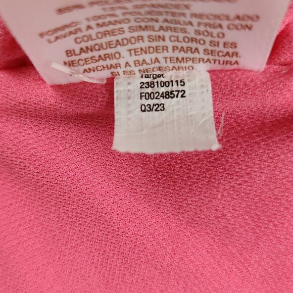 NWT Shade & Shore Bikini Top Size Large Pink Ribbed Removable Pads Adj Straps - Picture 12 of 16